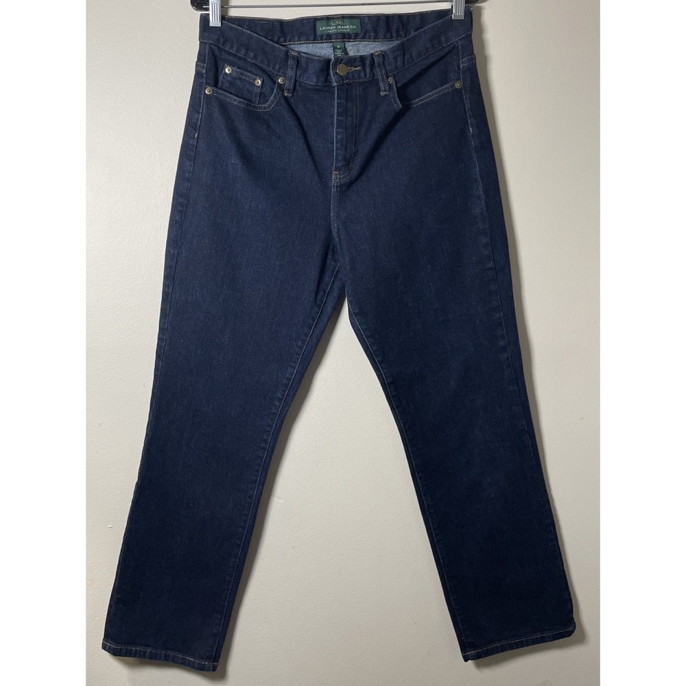 LRL Lauren Jeans Co. Classic Straight Leg Stretch‎ Jeans Women's Size 10 32x29